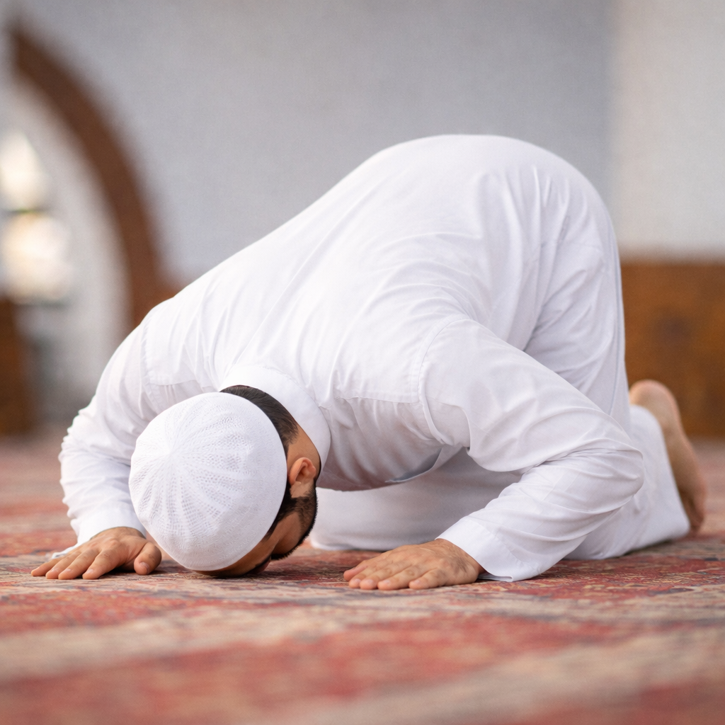 Secde duruşu görseli